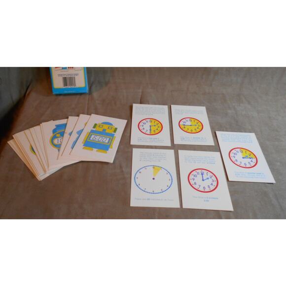 Vintage 1994 Time & Money Flash Cards School Zone Publishing #04016 Complete - Picture 3 of 11